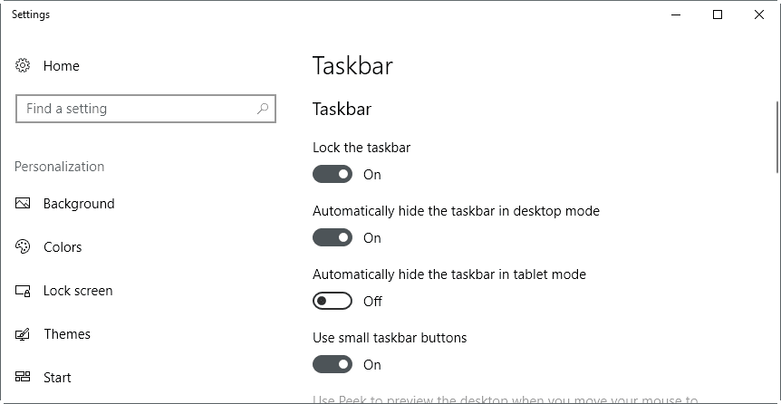 Windows 10 Taskbar Wont Go Away